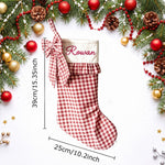 Personalized Vintage Bow Christmas Stocking