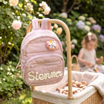 Personalized Quilted Toddler Backpack – Embroidered Name | Daycare & Preschool Bag
