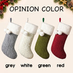 Personalized Pom-Pom Cable Knit Christmas Stocking