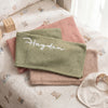 Lightweight Personalized Baby Blanket – Breathable Cotton Knit Infant Blanket, Spring/Summer Newborn Gift