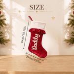 Personalized Velvet Ruffle Christmas Stocking
