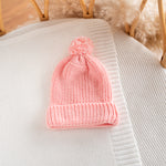 Chunky Knit Beanie – Soft Cotton Infant Hat, Newborn Essential Gift
