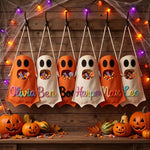 Personalized Ghost Trick or Treat Bag - Halloween Candy Bag with Name