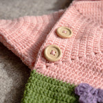 Personalized Crochet Baby Star Suit – Hooded Newborn Outfit with Name