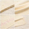 Lightweight Personalized Baby Blanket – Breathable Cotton Knit Infant Blanket, Spring/Summer Newborn Gift