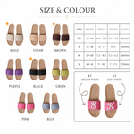 Personalized Crochet Straw Slide Sandals – Custom Name Beach Slippers for Bride, Bridesmaid & Mothers Day
