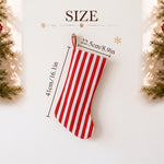 Personalized Striped Christmas Stocking