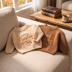 Halloween Embroidered kids name sweater