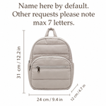 Personalized Quilted Toddler Backpack – Embroidered Name | Daycare & Preschool Bag