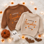 Halloween Embroidered kids name sweater