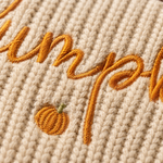 Personalized Little Pumpkin Sweater — Hand Embroidered Baby & Toddler Knit
