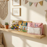 Personalized Baby Diaper Pouch – Custom Name Organizer Bag, Travel Diaper Clutch, New Mom Gift