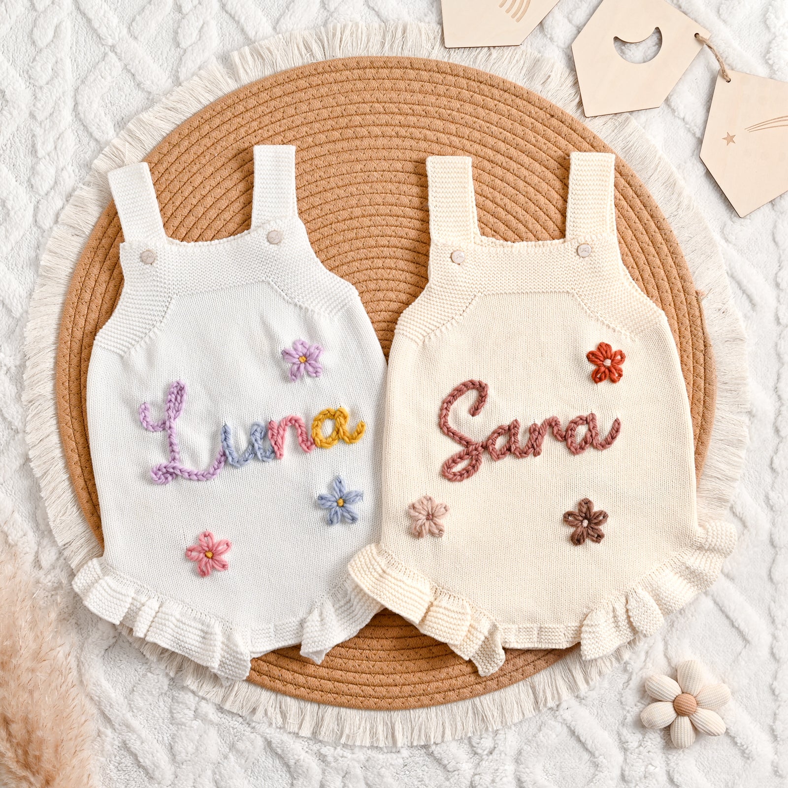 Personalized Embroidered Girl Romper