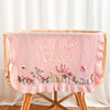 Heavy-Duty Hand-Knitted Floral Name Blanket