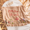 Heavy-Duty Hand-Knitted Floral Name Blanket
