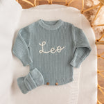 Personalized Baby Romper – Custom Name Knit Outfit, Soft Newborn Everyday Outfit