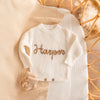 Hand-knit Custom Name Kids Romper