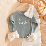 Personalized Baby Romper – Custom Name Knit Outfit, Soft Newborn Everyday Outfit