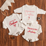 Christmas chunky knit frill leg romper