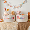 Personalized Baby Name Cotton Basket Gift