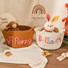 Personalized Baby Name Cotton Basket Gift