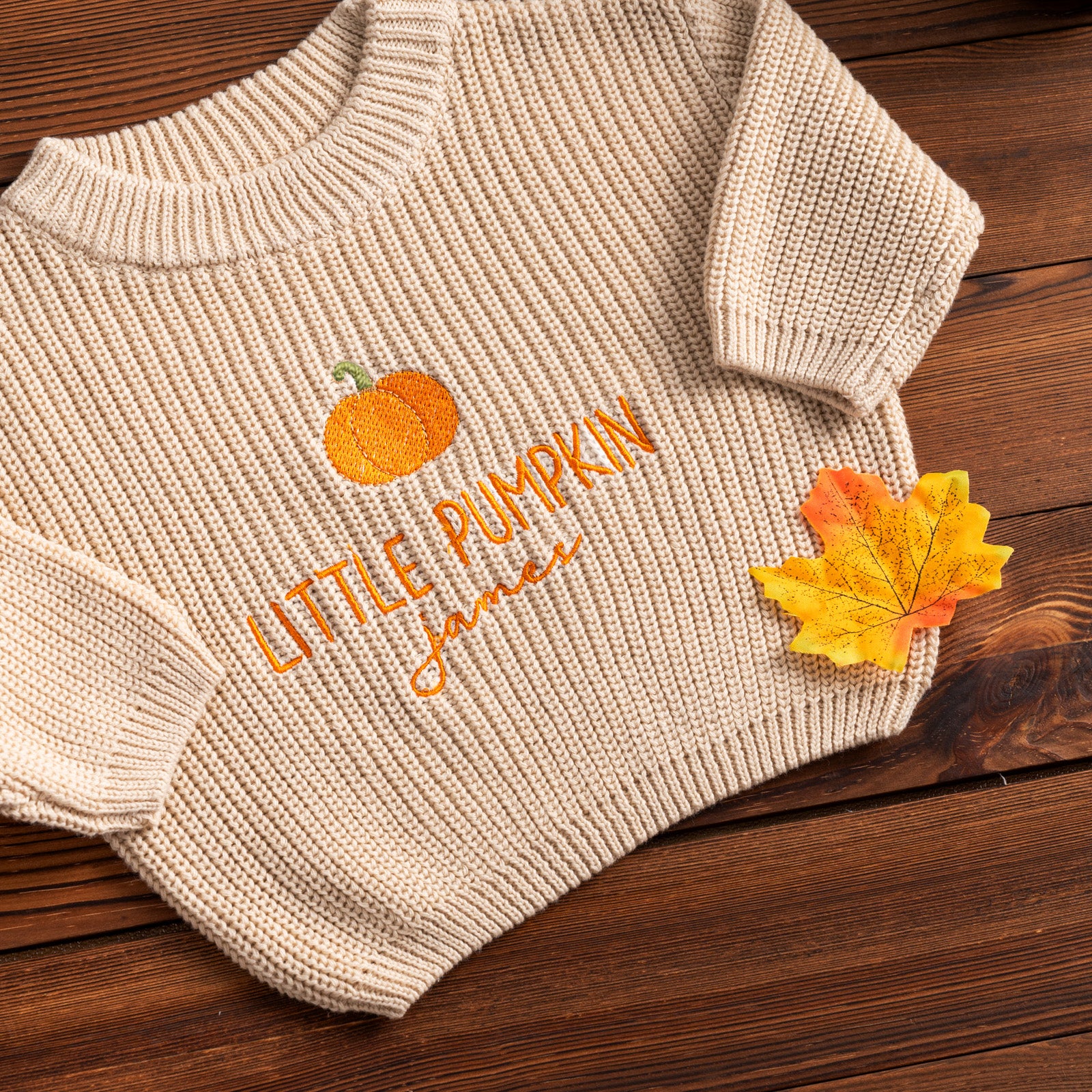 Halloween Embroidered kids name sweater B