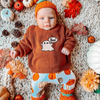 Halloween Embroidered kids name sweater