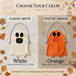 Personalized Ghost Trick or Treat Bag - Halloween Candy Bag with Name
