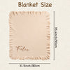 Floral Personalized Baby Blanket – Custom Name Knit Blanket, Soft Newborn Gift