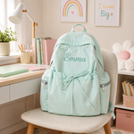 Personalized Girls Bow Backpack | Custom Name School Bag